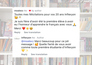 Positive revivew of a French school